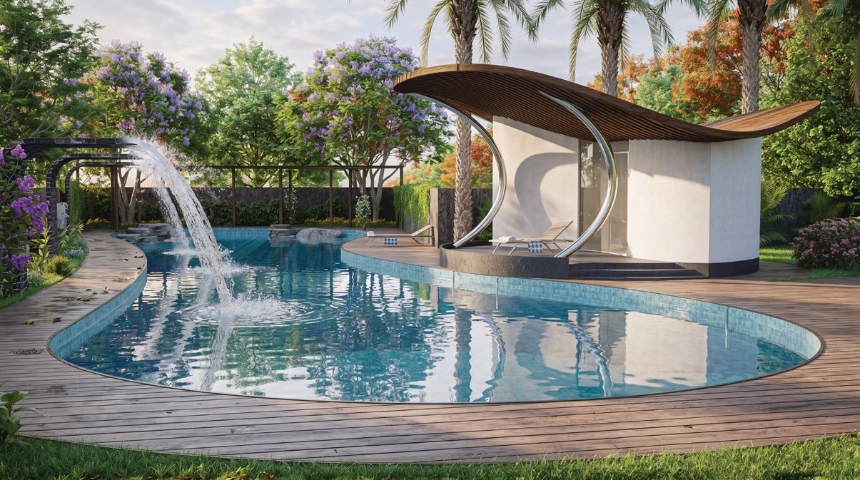 Resort Style Swimming Pool at Vouge Estate