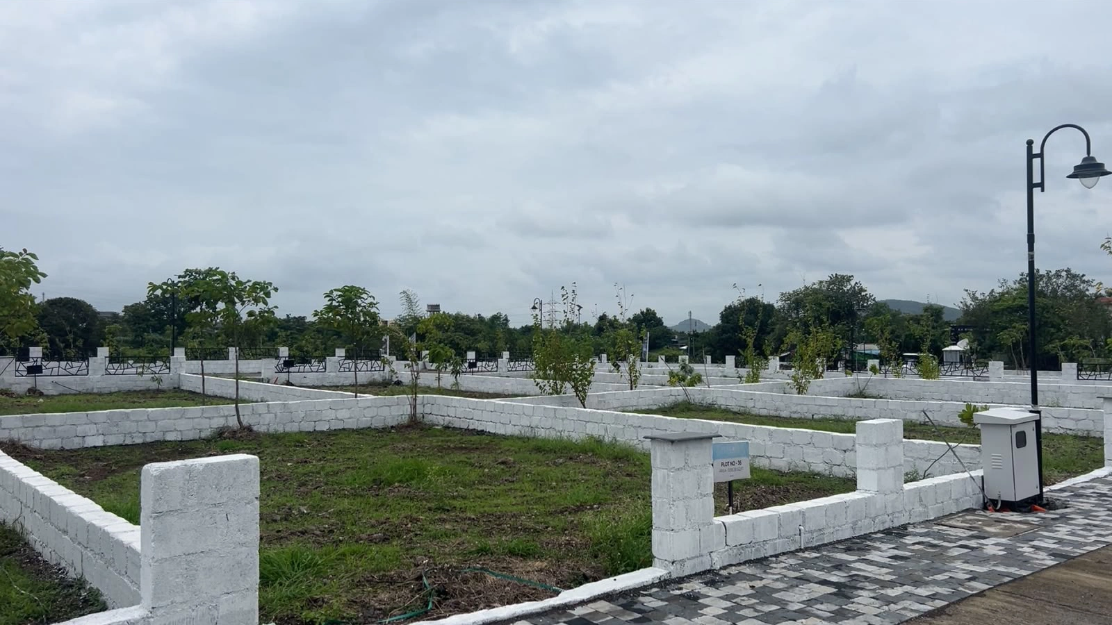 Vouge Estate — individual plot with boundary wall