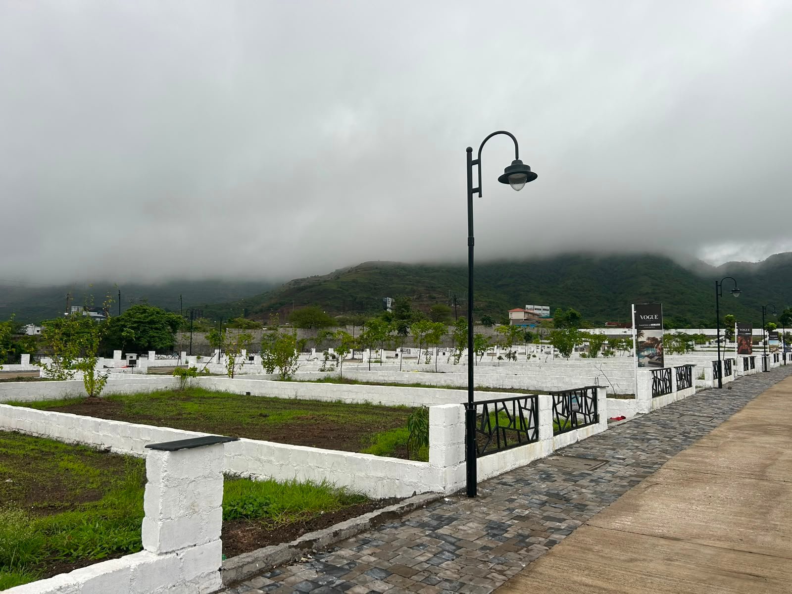 Vouge Estate — site plots and pathway